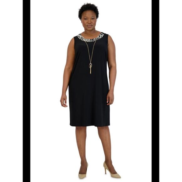 R&M Richards Dresses Nwt Rm Richards Womens Black Sleeveless Below